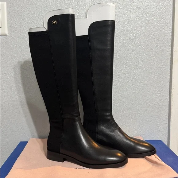 NWT Stuart Weitzman Keenan TTK BlackBoots